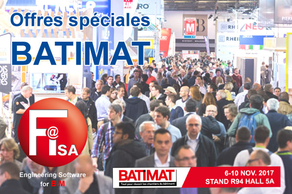 BATIMAT 2017 Offres spéciales Fisa